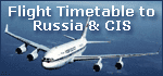 Flight Timetable to Russia & CIS