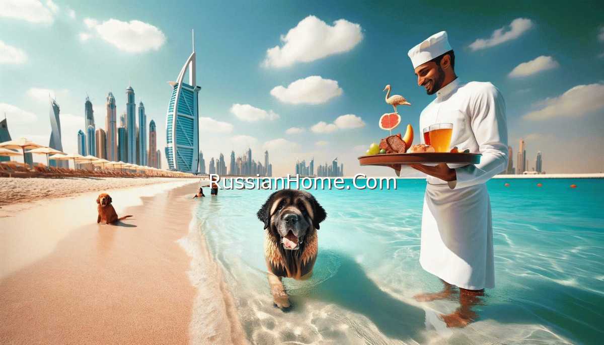 Дубай открыл первый пляж для собак - четвероногие могут купаться в море и нежиться на песочке